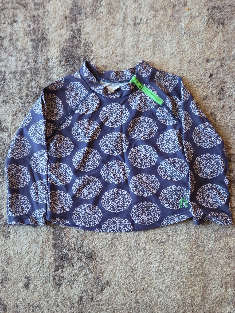 Cabana Life Printed Long Sleeve Top Swim Rash Guard Girls Size 2T
